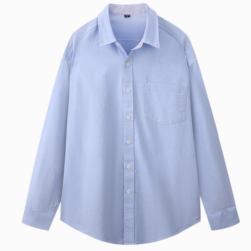 Oxford Cotton Casual Shirt Business - 5XL Оксфордская рубашка с длинным рукавом