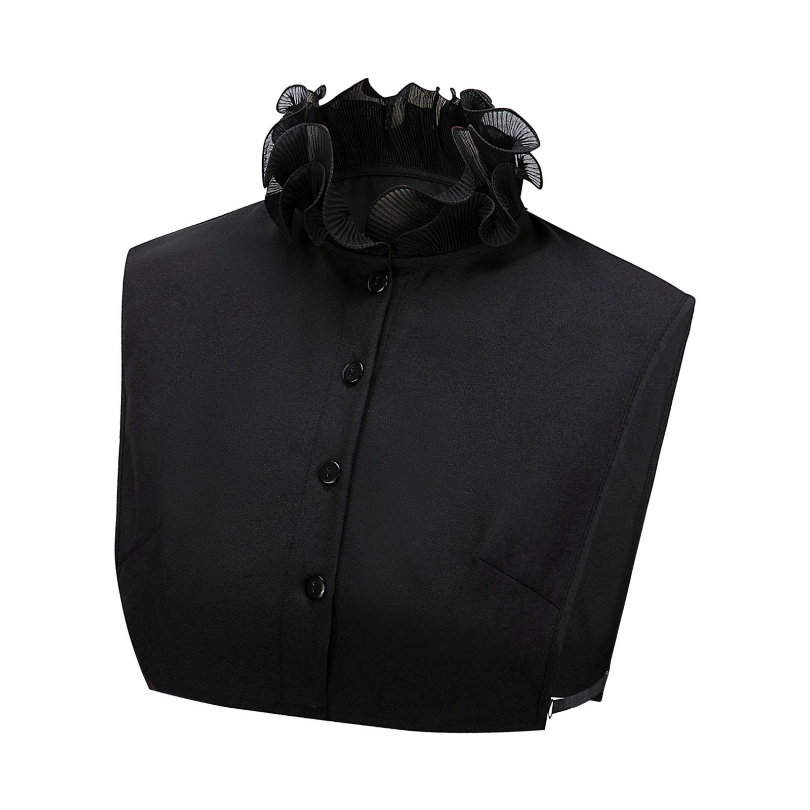 Shirts - Удобный женский шифоновый съемный воротник-накладка, имитирующий