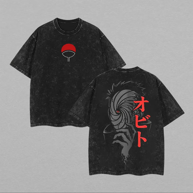 Футболка с изображением Наруто – обзор и цена Acid Wash Vintage Graphic T Shirt
