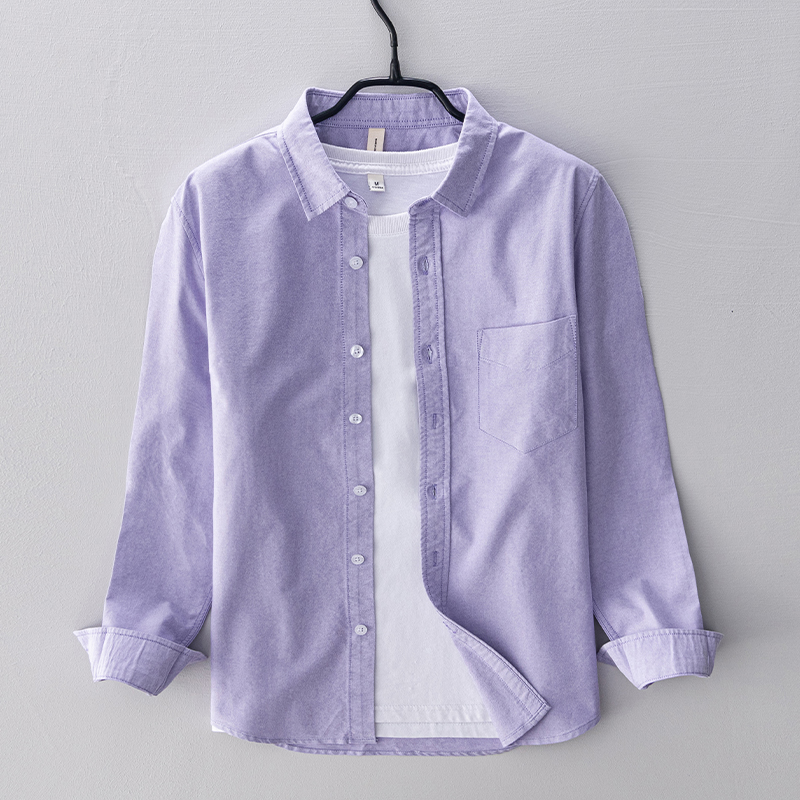 Новая стильная брендовая хлопк – обзор и цена Oxford Cotton Casual Shirt Business