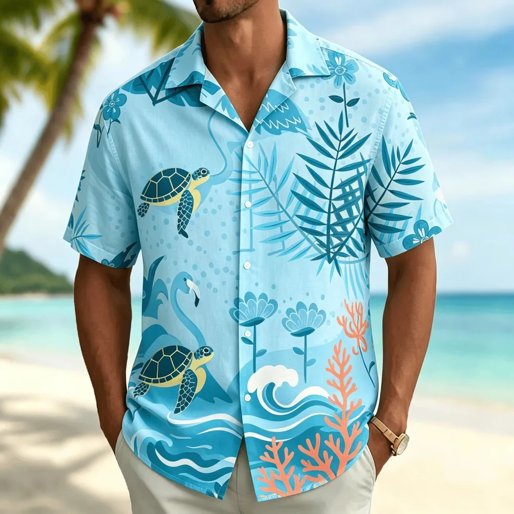 Мужская рубашка с короткими ру – обзор и цена Vintage Hawaiian Floral Shirt