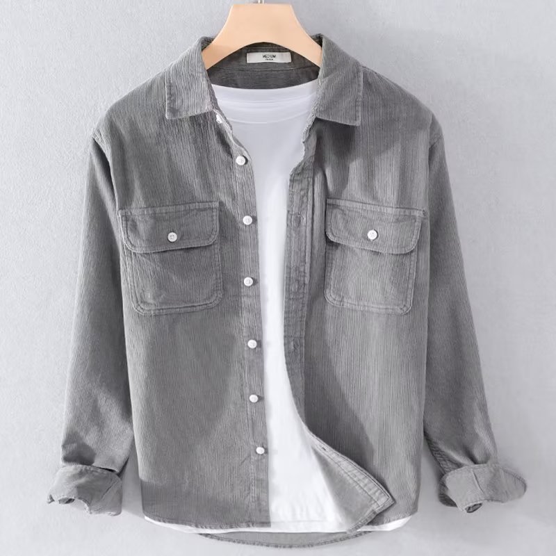 Мужская рубашка из вельвета, о – обзор и цена Corduroy Button Up Shirt Men